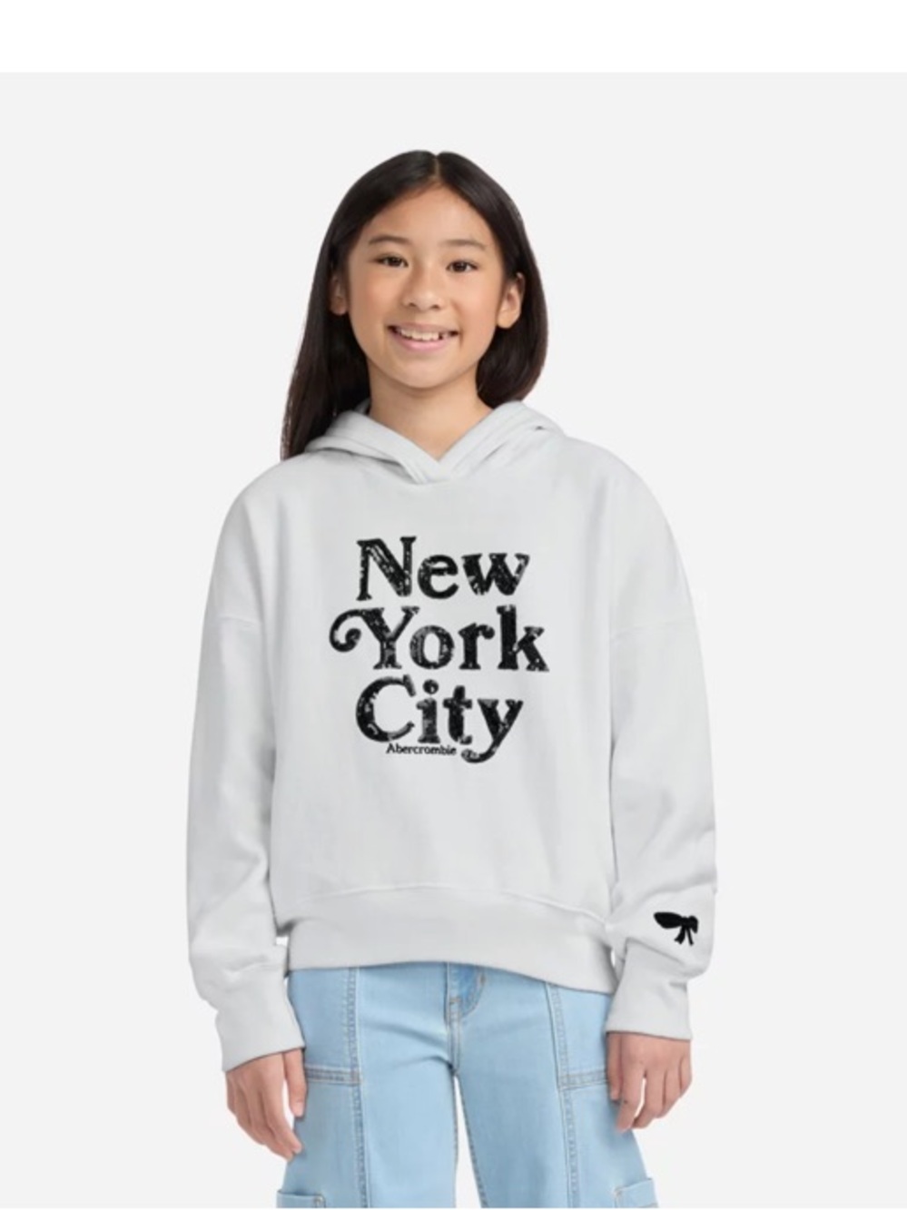 Ambercrombie Kids White "New York City" Hoodie NWT size 15/16 (xxl)